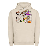 Pigment French Oak halloween farm animals Urban Hoodie - Zillion Design Studio