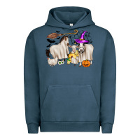 Pigment Midnight Navy halloween farm animals Urban Hoodie - Zillion Design Studio