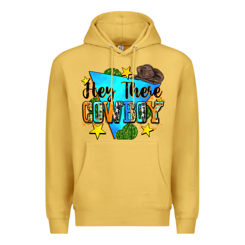 Hey There Cowboy Premium Hoodie by Zillion Design Studio | Teevron