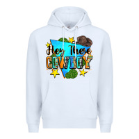 White hey there cowboy Premium Hoodie - Zillion Design Studio
