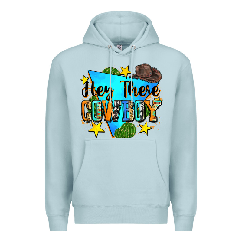 Hey There Cowboy Premium Hoodie by Zillion Design Studio | Teevron