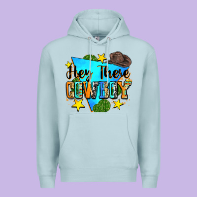 Hey There Cowboy Premium Hoodie Designed By Zillion Design Studio