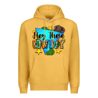 Mustard hey there cowboy Premium Hoodie - Zillion Design Studio