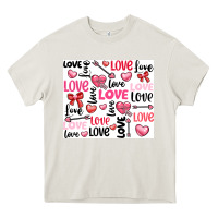 Cream love Heavy Core Tee - LillyAllenDesigns