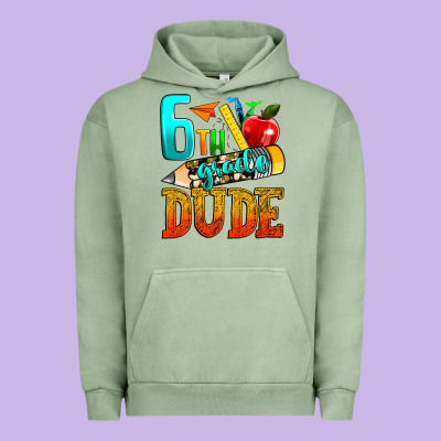 6th Grade Dude Urban Hoodie Designed By Texasbilliewilder