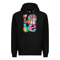 Black love summer unicorn Premium Hoodie - texasbilliewilder