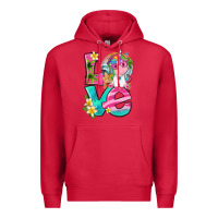 Cardinal love summer unicorn Premium Hoodie - texasbilliewilder