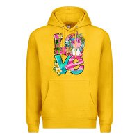 Lemon love summer unicorn Premium Hoodie - texasbilliewilder