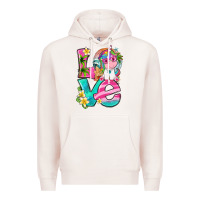 Pale Pink love summer unicorn Premium Hoodie - texasbilliewilder