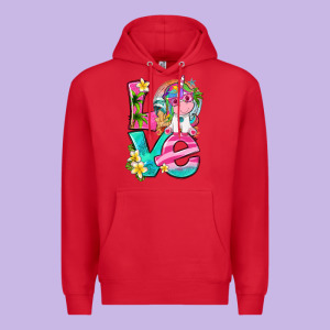 Love Summer Unicorn Premium Hoodie Designed By Texasbilliewilder