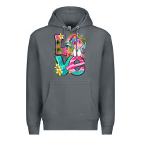 Rock love summer unicorn Premium Hoodie - texasbilliewilder