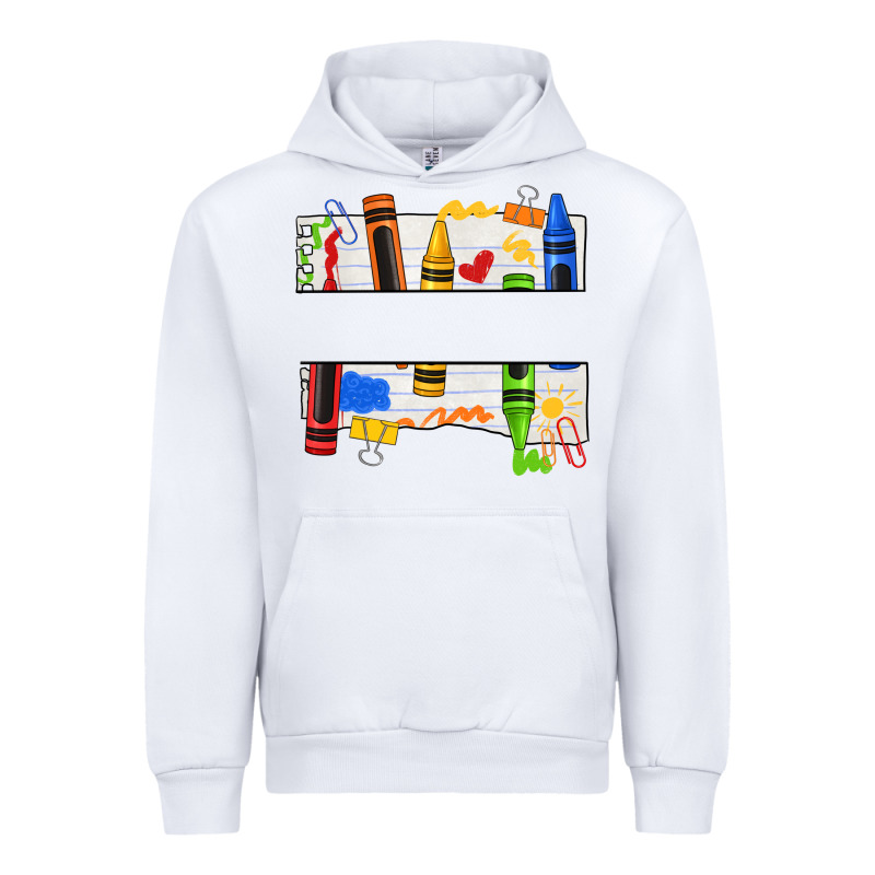 Custom Teacher Name Crayon Urban Hoodie by texasbilliewilder | Teevron