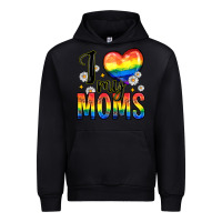 Black i love my moms Urban Hoodie - Zillion Design Studio