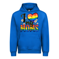 Cobalt i love my moms Urban Hoodie - Zillion Design Studio