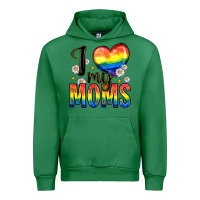 Emerald i love my moms Urban Hoodie - Zillion Design Studio