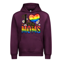 Mauve Wine i love my moms Urban Hoodie - Zillion Design Studio