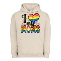 I Love My Moms Urban Hoodie | Teevron