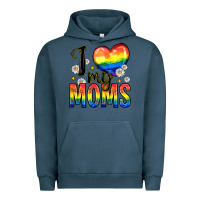 Pigment Midnight Navy i love my moms Urban Hoodie - Zillion Design Studio