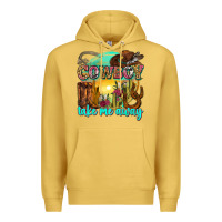 Antique Gold cowboy take me away Premium Hoodie - Zillion Design Studio