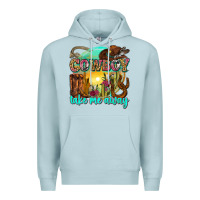 Blue Mist cowboy take me away Premium Hoodie - Zillion Design Studio
