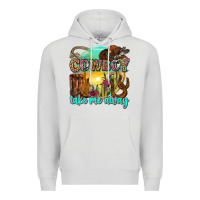 Dove Grey cowboy take me away Premium Hoodie - Zillion Design Studio