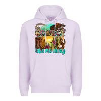 Lilac cowboy take me away Premium Hoodie - Zillion Design Studio