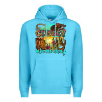 Ocean Blue cowboy take me away Premium Hoodie - Zillion Design Studio