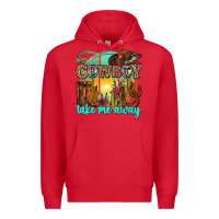 Red cowboy take me away Premium Hoodie - Zillion Design Studio