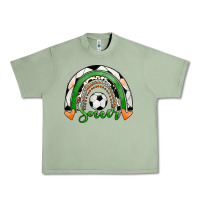Oil Green Soccer Rainbow Urban Heavy Tee - RanaPortraitStore