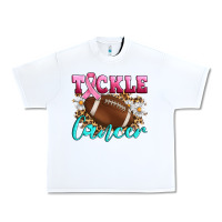 White Tackle Cancer Urban Heavy Tee - Artiststas