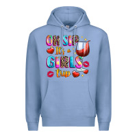 Colony Blue oh sip its a girls Premium Hoodie - texasbilliewilder