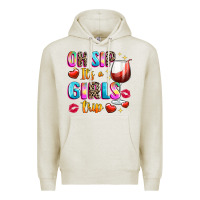 Oatmeal Heather oh sip its a girls Premium Hoodie - texasbilliewilder