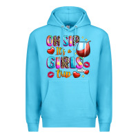 Ocean Blue oh sip its a girls Premium Hoodie - texasbilliewilder