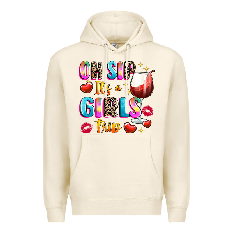 Oh Sip Its A Girls Premium Hoodie by texasbilliewilder | Teevron
