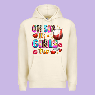 Oh Sip Its A Girls Premium Hoodie Designed By Texasbilliewilder