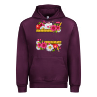 Mauve Wine floral teacher Urban Hoodie - texasbilliewilder