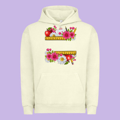 Floral Teacher Urban Hoodie Designed By Texasbilliewilder