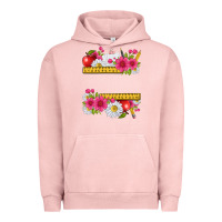 Pigment Salmon floral teacher Urban Hoodie - texasbilliewilder