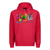 Cardinal peace love gnome summer Premium Hoodie - texasbilliewilder