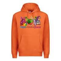 Carrot peace love gnome summer Premium Hoodie - texasbilliewilder