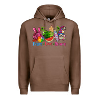 Chestnut peace love gnome summer Premium Hoodie - texasbilliewilder