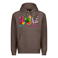 Coffee peace love gnome summer Premium Hoodie - texasbilliewilder