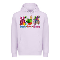 Lilac peace love gnome summer Premium Hoodie - texasbilliewilder