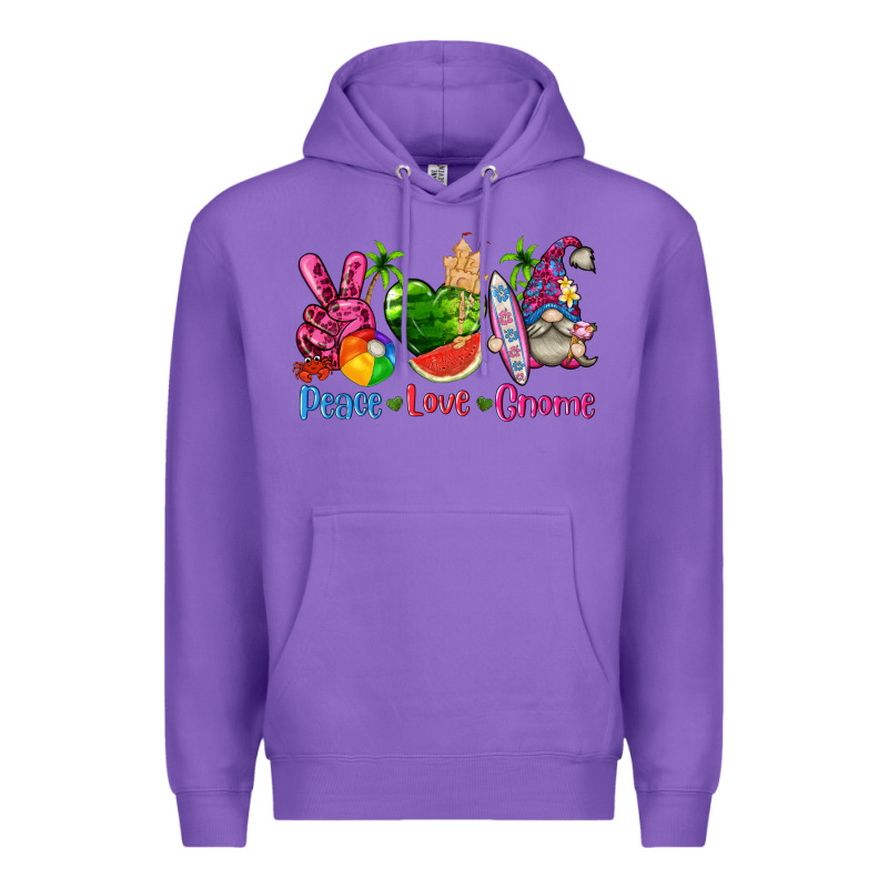 Peace Love Gnome Summer Premium Hoodie by texasbilliewilder | Teevron