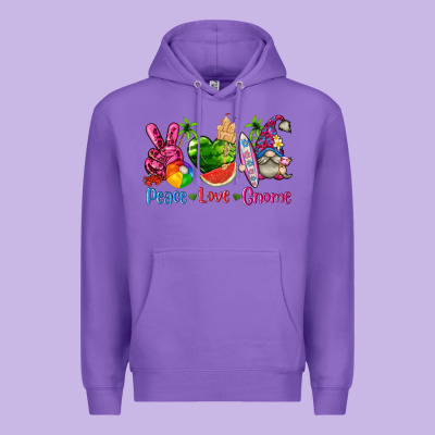 Peace Love Gnome Summer Premium Hoodie Designed By Texasbilliewilder