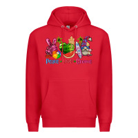 Red peace love gnome summer Premium Hoodie - texasbilliewilder