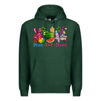 Sports Green peace love gnome summer Premium Hoodie - texasbilliewilder