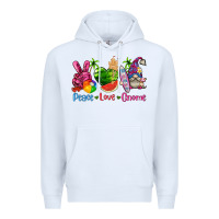 White peace love gnome summer Premium Hoodie - texasbilliewilder