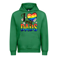 Emerald i love my dads Urban Hoodie - Zillion Design Studio