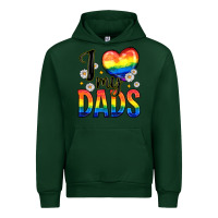 Forest Green i love my dads Urban Hoodie - Zillion Design Studio